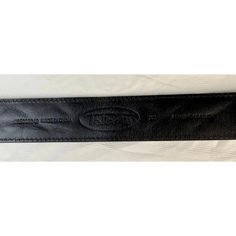 Talbots Black Patent Quilted Leather Belt Oval Buckle XS Genuine Leather